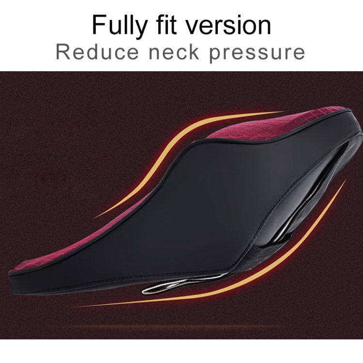 Four Seasons Breathable Memory Foam Car Neck Pillow Polyester Headrest (Red)