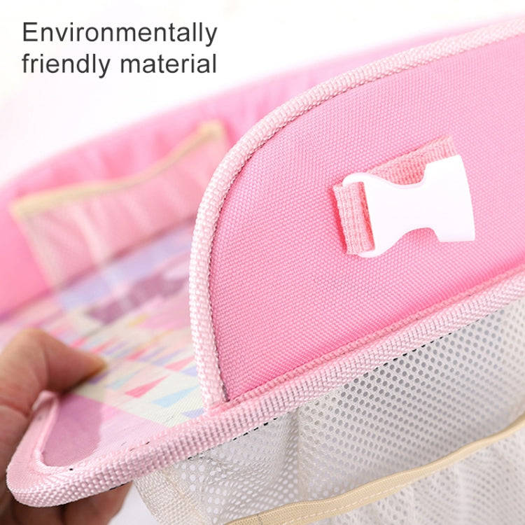 Children Waterproof Dining Table Toy Organizer Baby Safety Tray Tourist Painting Holder with Touc...