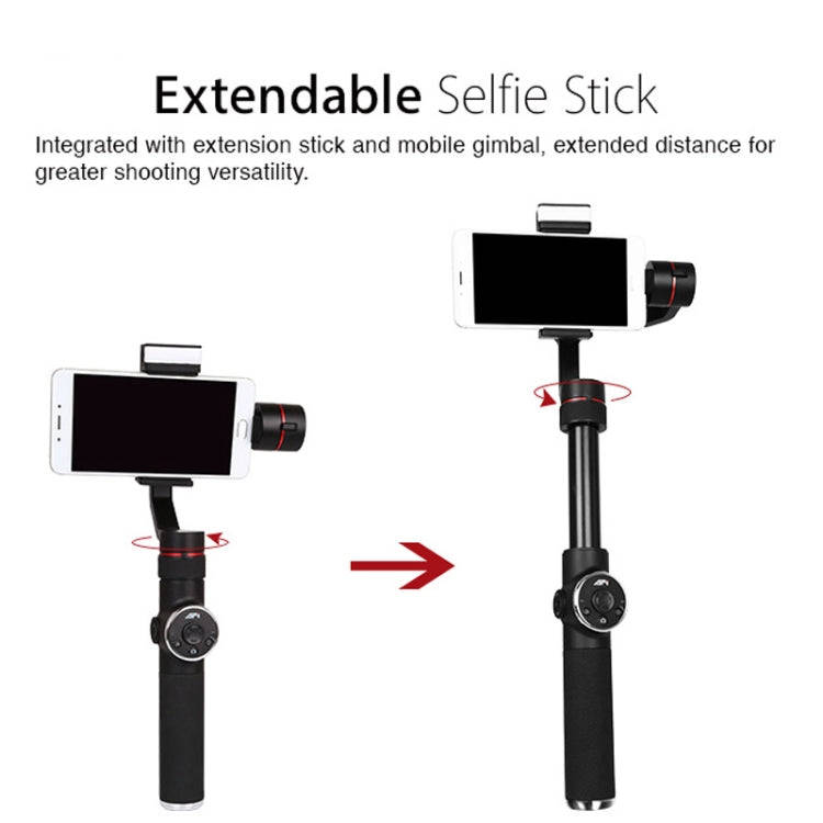 AFI V5 Smooth 3-Axis Handheld Aluminum Brushless Gimbal Stabilizer with Tripod Mount & Fill Light...