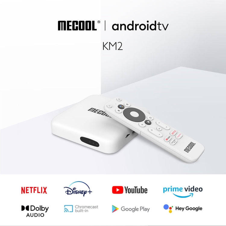 MECOOL KM2 4K Smart TV BOX Android 10.0 Media Player with Remote Control, Amlogic S905X2 Quad Cor...