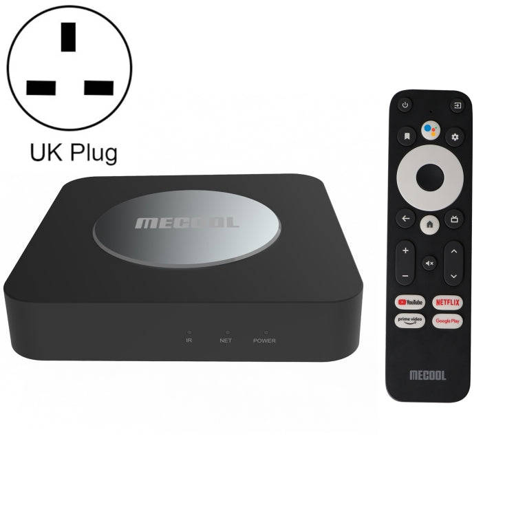 MECOOL KM2 Plus 4K Smart TV BOX Android 11.0 Media Player with Remote Control, Amlogic S905X2 Qua...