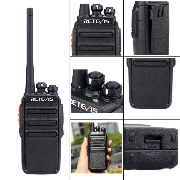 1 Pair RETEVIS RT24 EU Frequency PMR 446/400-470MHz 16CHS Two Way Radio Handheld Walkie Talkie, E...