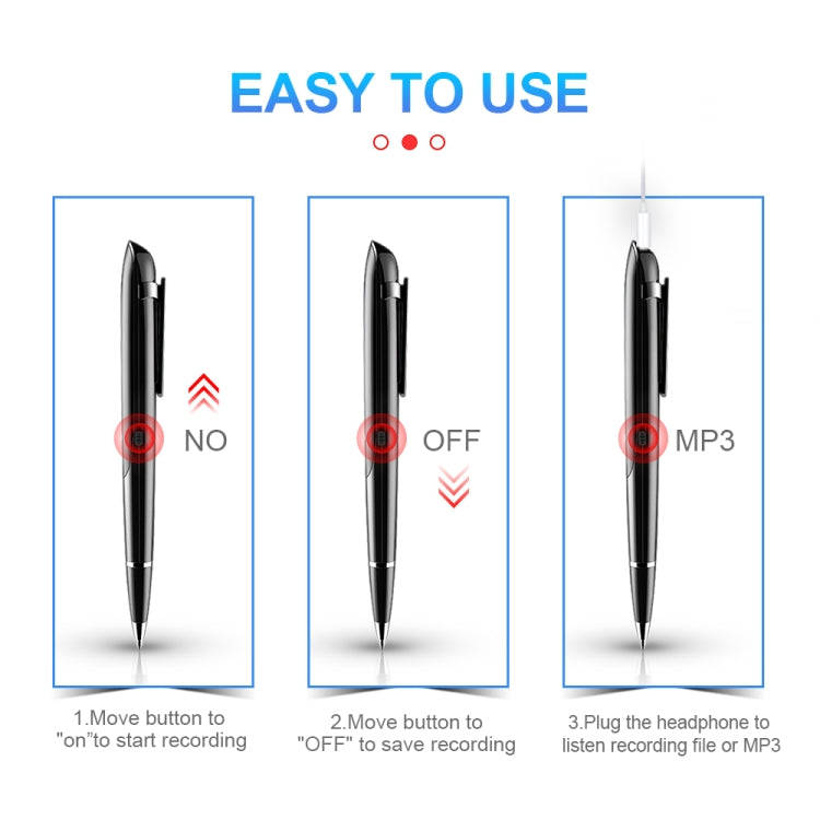 Q9 AI Intelligent High-definition Noise Reduction Conference Recording Pen Voice Control Recorder...