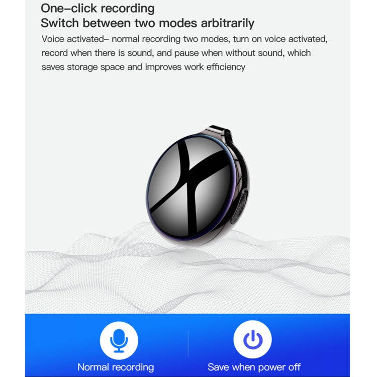 Q39 AI Intelligent High-definition Noise Reduction Voice Control Recorder, Capacity:4GB(Black)