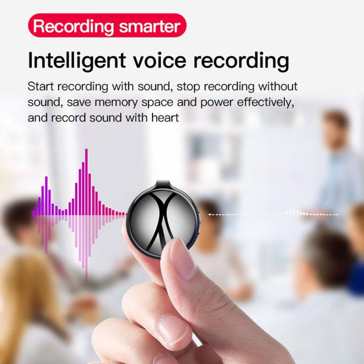 Q39 AI Intelligent High-definition Noise Reduction Voice Control Recorder, Capacity:16GB(Black)