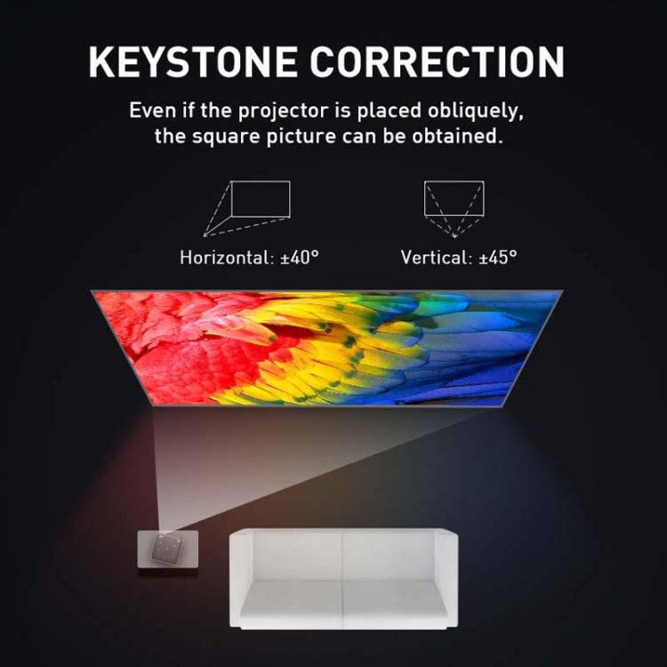 P11 854x480 DLP Smart Projector With Infrared Remote Control, Android 9.0, 4GB+32GB, AU Plug