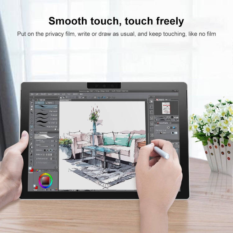 Laptop Frame Glue Anti-peeping Film For MicroSoft Surface Go 1 / 2 / 3