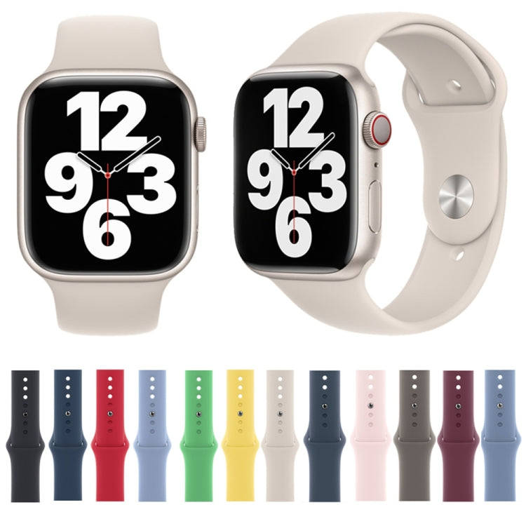 Silicone Watch Band For Apple Watch 42mm / 41mm / 40mm / 38mm(Dark Blue)