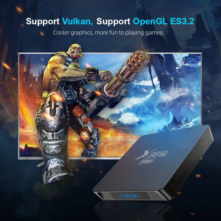 X96Q PRO 4K Smart TV BOX Android 10.0 Media Player, Allwinner H313 Quad Core ARM Cortex A53, RAM:...