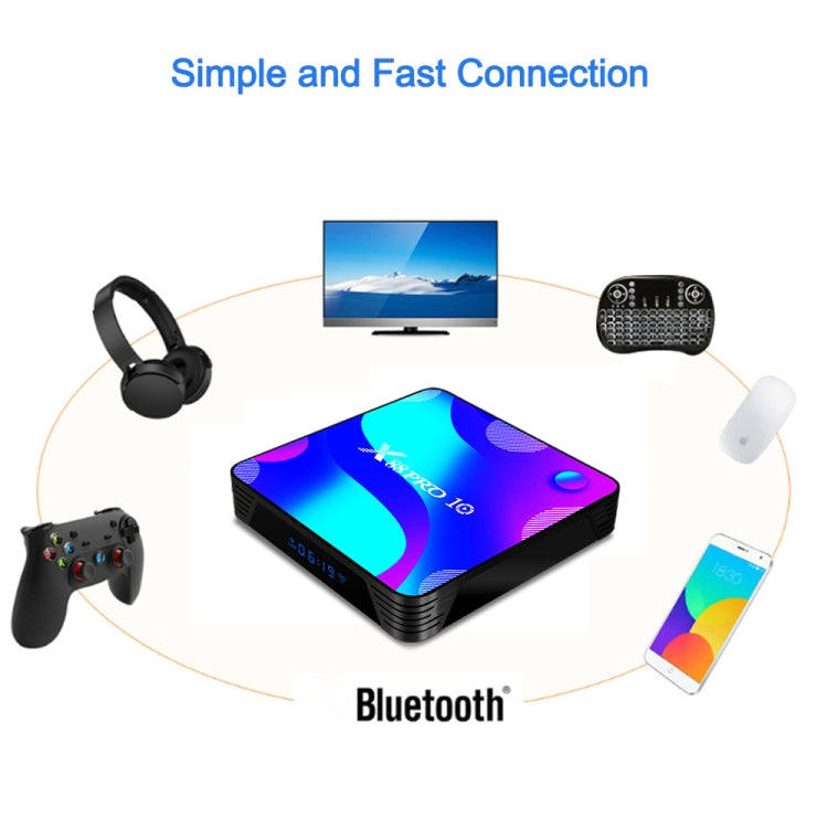 X88 PRO10 4K Smart TV BOX Android 11.0 Media Player, RK3318 Quad-Core 64bit Cortex-A53, RAM: 2GB,...