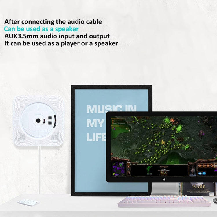 Kecag KC-809 10W Portable Bluetooth Album CD Player Player(Pink)