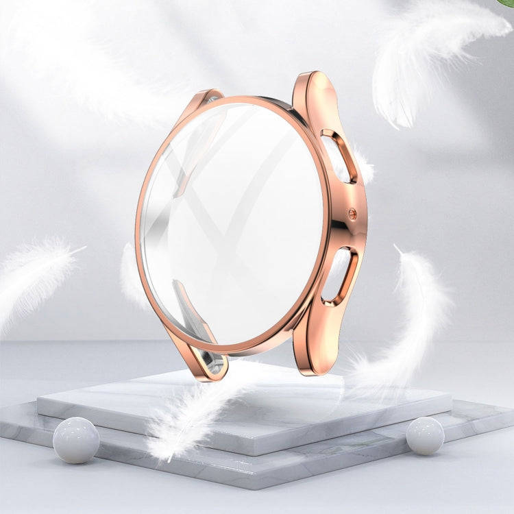 For Samsung Galaxy Watch 5 40 mm Full Coverage TPU Electroplating Protective Case(Rose Gold)