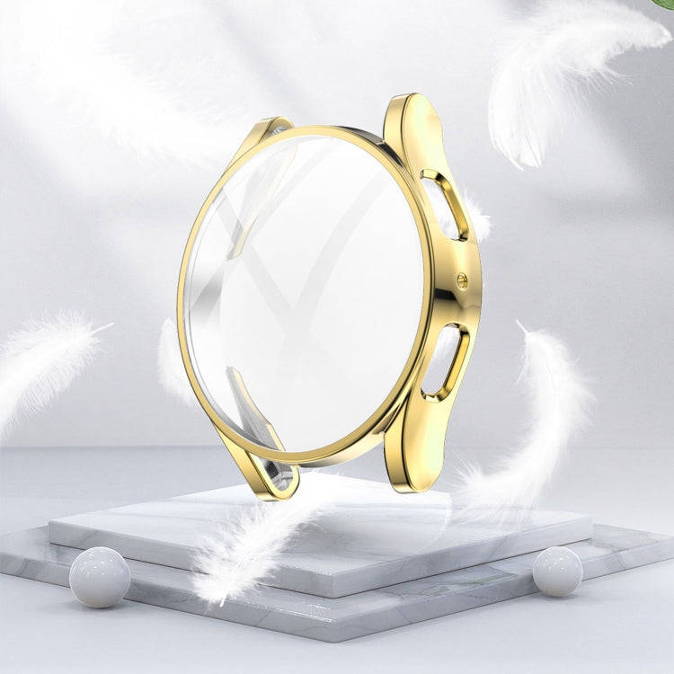 For Samsung Galaxy Watch 5 44 mm Full Coverage TPU Electroplating Protective Case(Gold)