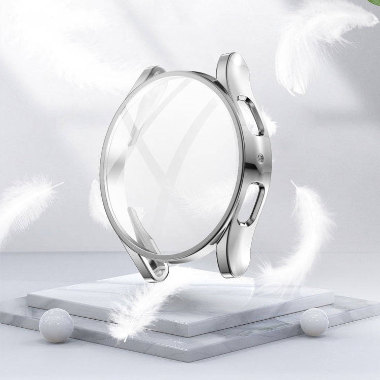 For Samsung Galaxy Watch 5 44 mm Full Coverage TPU Electroplating Protective Case(Silver)