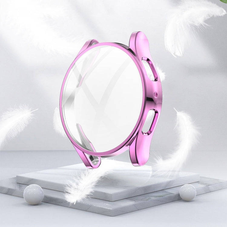 For Samsung Galaxy Watch 5 44 mm Full Coverage TPU Electroplating Protective Case(Pink)