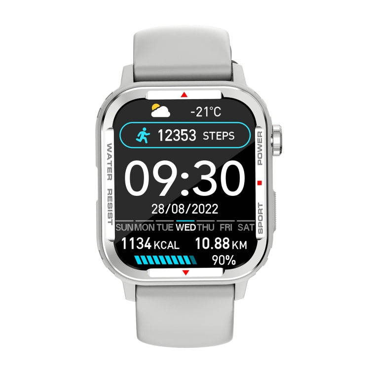 G96 1.85 inch HD Square Screen Rugged Smart Watch Support Bluetooth Calling/Heart Rate Monitoring...