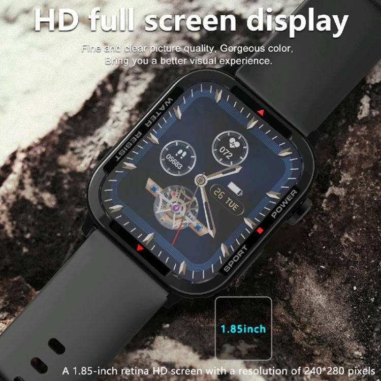G96 1.85 inch HD Square Screen Rugged Smart Watch Support Bluetooth Calling/Heart Rate Monitoring...