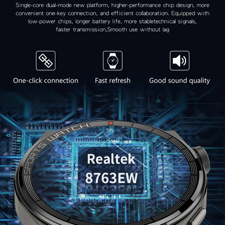KT62 1.36 inch TFT Round Screen Smart Watch Supports Bluetooth Call/Blood Oxygen Monitoring, Stra...