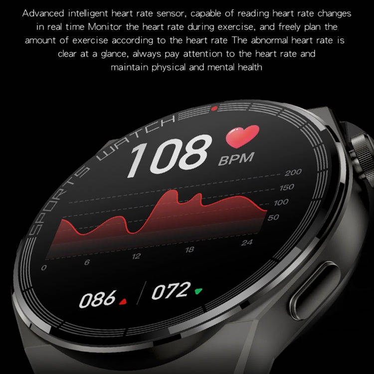 KT62 1.36 inch TFT Round Screen Smart Watch Supports Bluetooth Call/Blood Oxygen Monitoring, Stra...