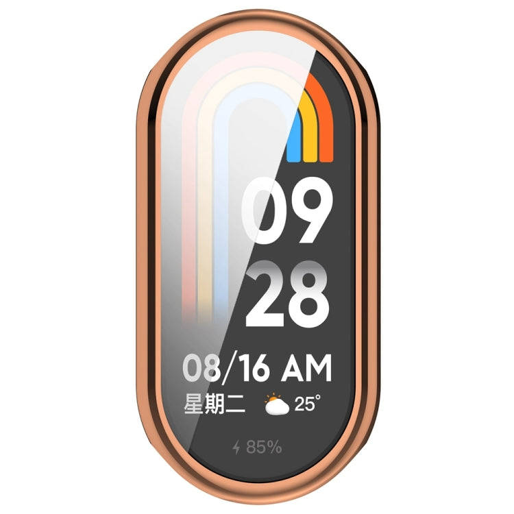 For Xiaomi Mi Band 8 / 9 Ceramic / 10 Ceramic Full Coverage TPU Electroplating Watch Protective C...