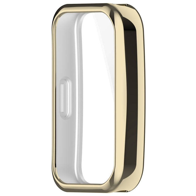 For Huawei Band 10 / 9 / 8 Full Coverage TPU Electroplating Watch Protective Case(Light Gold)