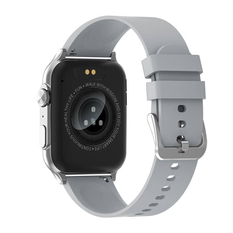 KT64 1.96 inch IPS Screen Smart Watch Supports Bluetooth Calls/Blood Oxygen Monitoring(Silver)