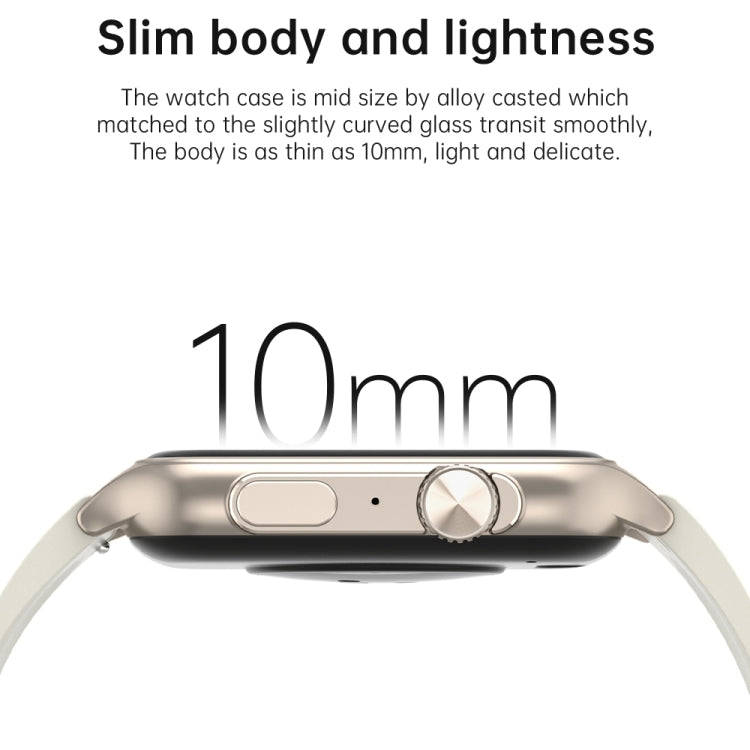 KT64 1.96 inch IPS Screen Smart Watch Supports Bluetooth Calls/Blood Oxygen Monitoring(Gold)