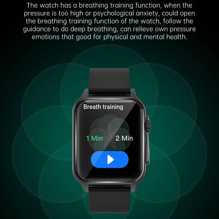 KT64 1.96 inch IPS Screen Smart Watch Supports Bluetooth Calls/Blood Oxygen Monitoring(Silver)