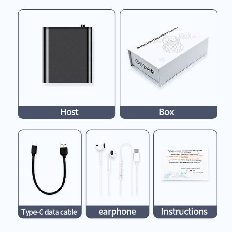 JNN Q8 Portable HD Noise Reduction Smart Voice Recorder, Memory:4GB