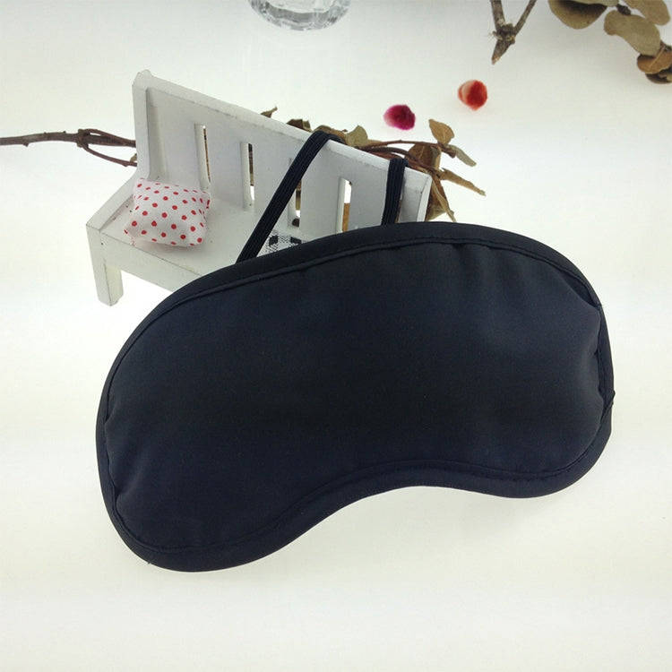 Breathable Polyester Solid Color Eye Protection Mask(Blue)
