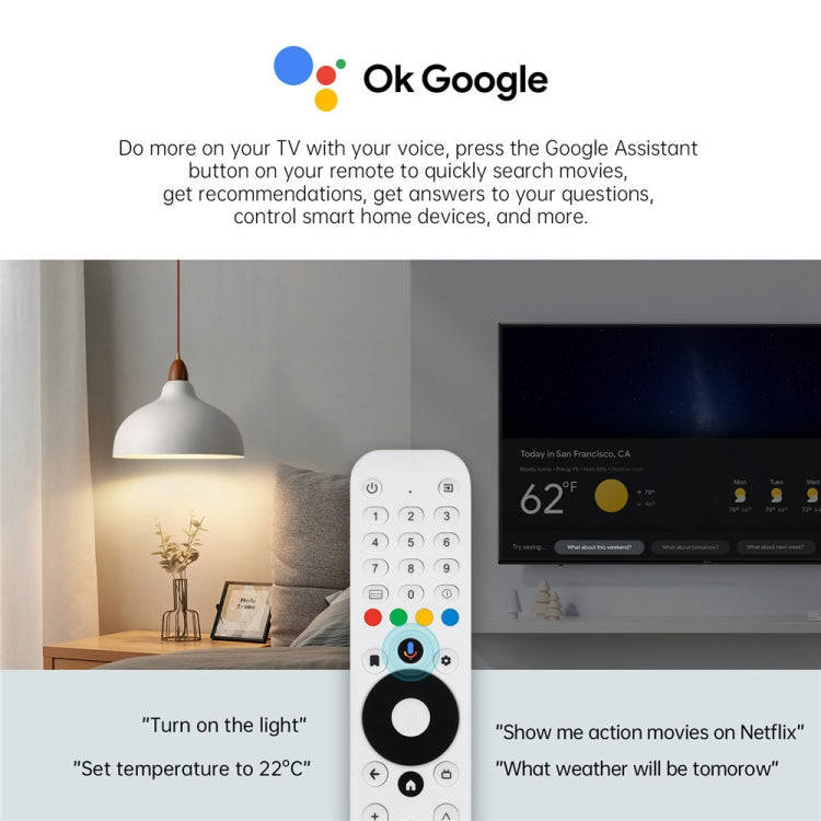 MECOOL KM2 Plus Android 11 Dual-band WiFi Smart Voice TV Box 4GB+32GB, AU Plug(White)