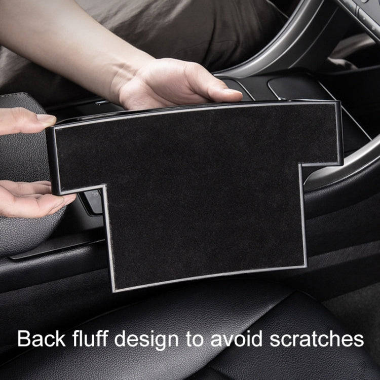 Car Multi-functional Console Box Cup Holder Seat Gap Side Storage Box, Leather Style, Color:Beige...