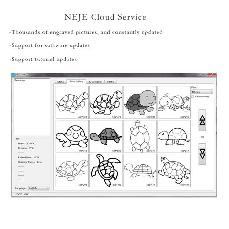 NEJE KZ 3000mW Bluetooth DIY USB Laser Engraver Carving Machine