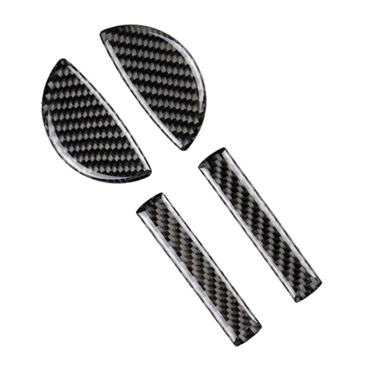 4 PCS Car F Chassis Door Handle Carbon Fiber Decorative Sticker for BMW Mini Cooper Clubman Count...