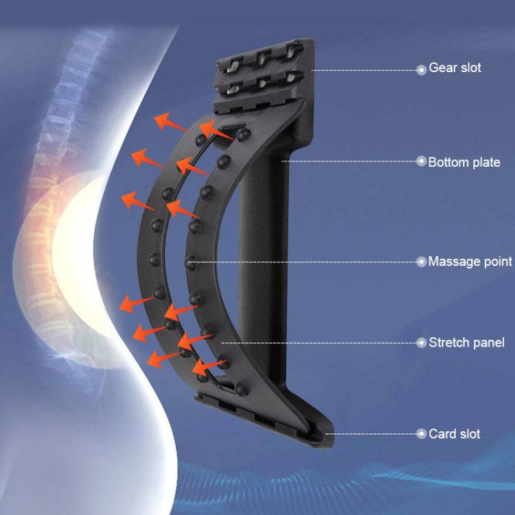 Lumbar Traction Stretching Device Posture Corrector Waist Support Spine Pain Relief Back Massage ...