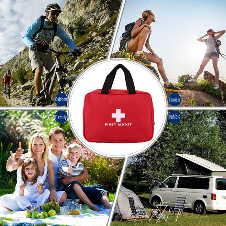 234 In 1 Portable Home Outdoor Emergency Supplies Kit Survival Rescue Box(Red)