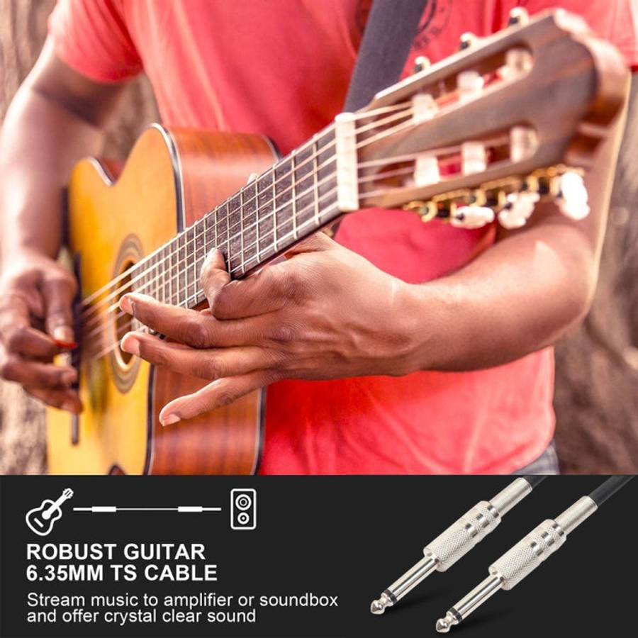 10m  1/4 inch (6.35mm) Male to Male Shielded Jack Mono Plugs Audio Patch Cable