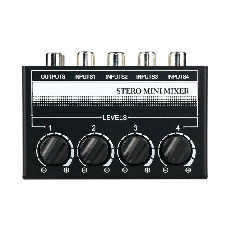 CX400 Audio Stereo Hub 4 Channel Mixer Controller(Black)