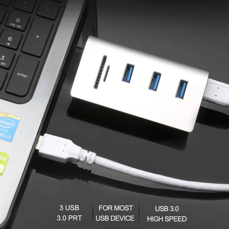 Rocketek HUB-3PC2 High Speed USB 3.0 Splitter HUB Adapter (White)