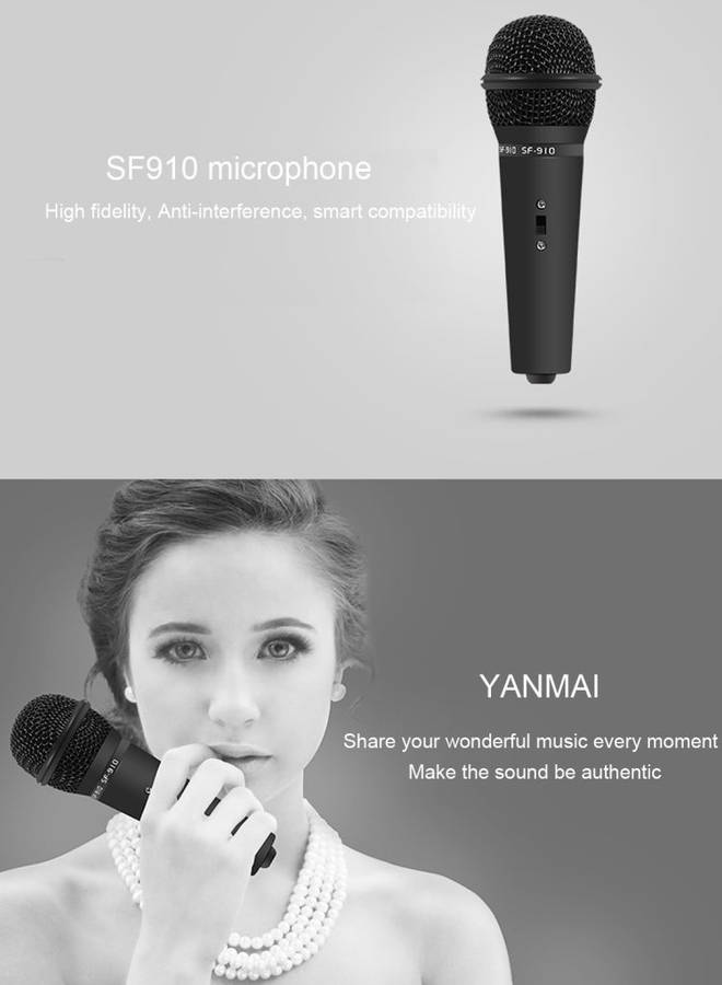 Yanmai SF-910 Professional Condenser Sound Recording Microphone with Tripod Holder, Cable Length:...
