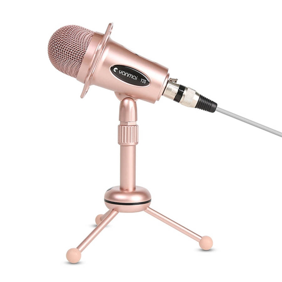 Yanmai Y20 Professional Game Condenser Microphone  with Tripod Holder, Cable Length: 1.8m, Compat...