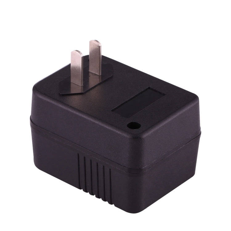 110V to 220V 50W AC Power Socket Adapter,  EU/US Plug to US Plug(Black)