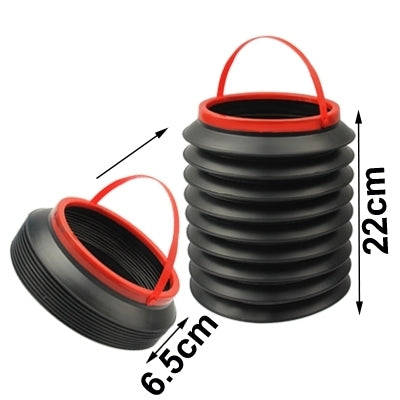 4L Car Magic Folding Container, Fold Size: 18 x 18 x 6.5cm(Black)