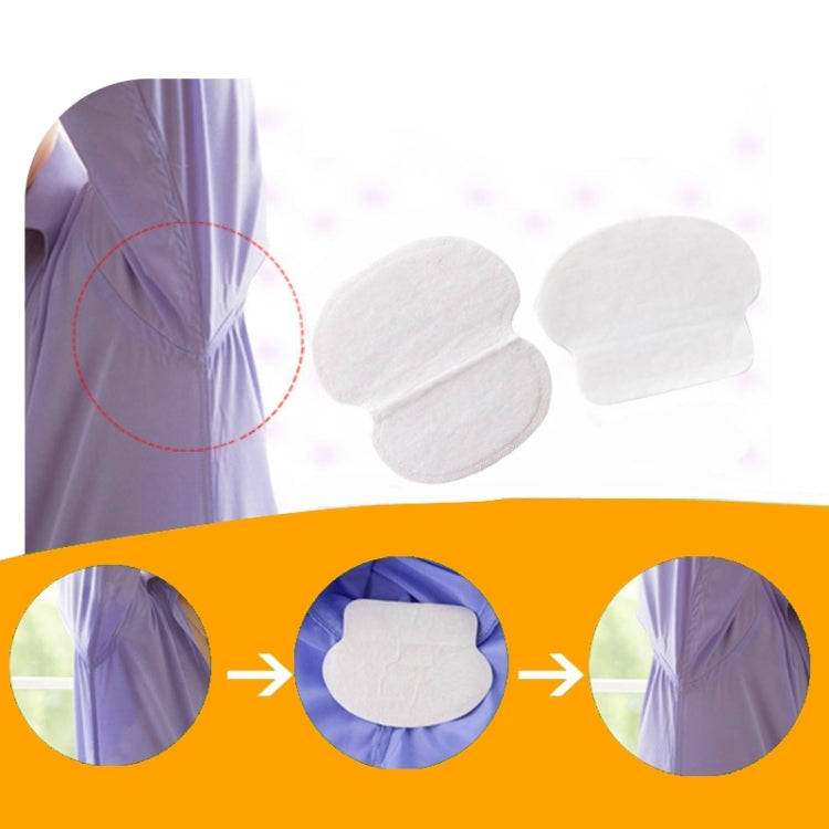 10pcs Disposable Self-adhesive Armpit Cotton Sweat Pads Underarm Absorbents(White)