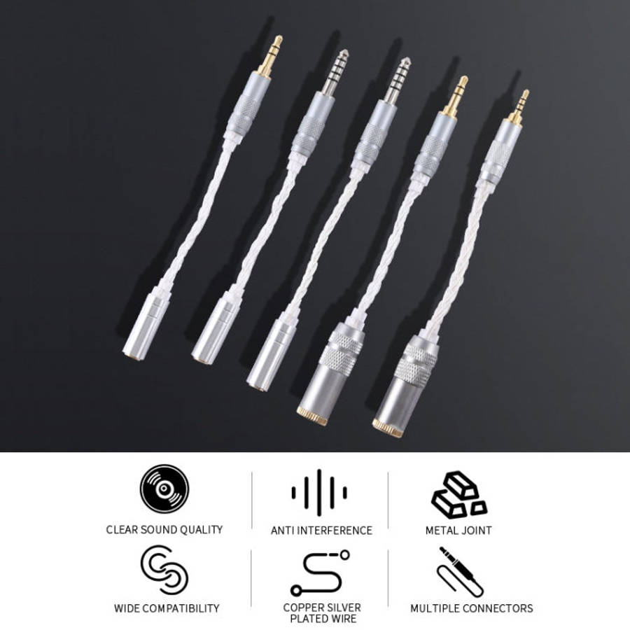 ZS0021 3.5mm Male to 4.4mm Female Balance Adapter Cable (Silver)