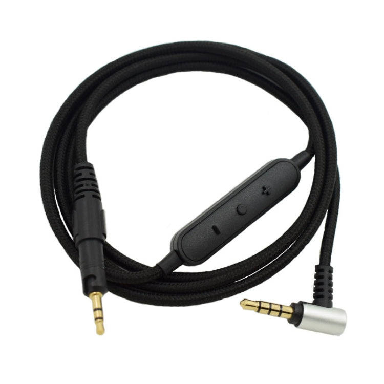 ZS0091 Wire-controlled Version Headphone Audio Cable for Audio-technica ATH-M50X M40X(Black)