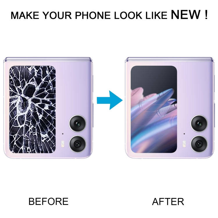 Original LCD Secondary Screen for OPPO Find N2 Flip With Digitizer Full Assembly (Purple)
