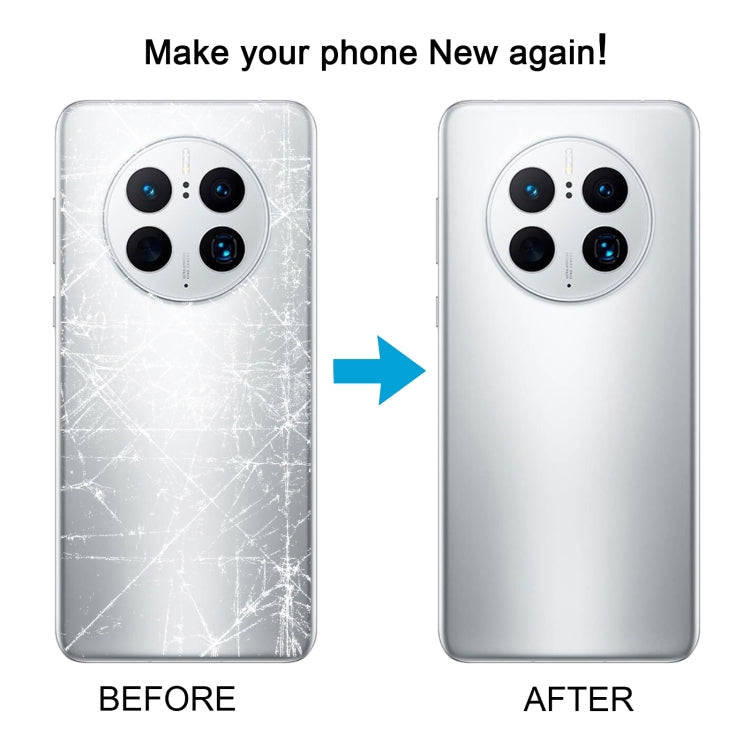 For Huawei Mate 50 Pro Battery Back Cover(Black)