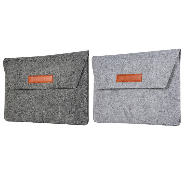Felt Liner Bag Computer Bag Notebook Protective Cover For 15 inch(Black)
