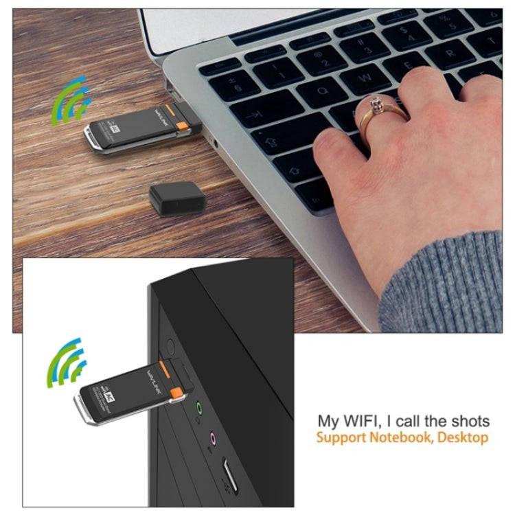 WAVLINK WN688A3D Dual Band Wireless Network Adapter AC1300 Portable USB 3.0 WiFi Dongle